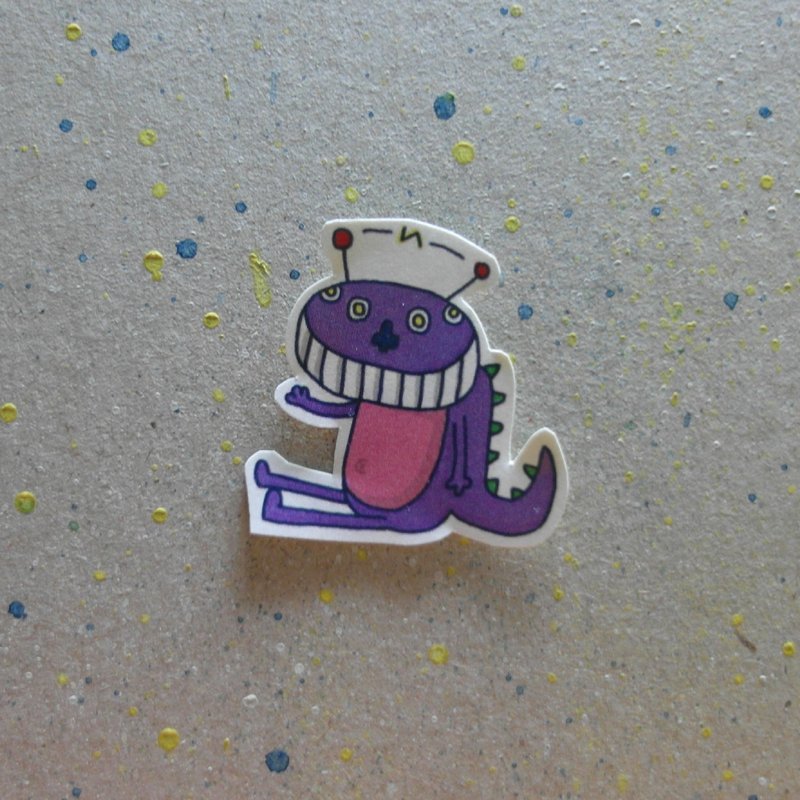 有怪兽!!!(说嗨~) - 贴纸 - 纸 多色