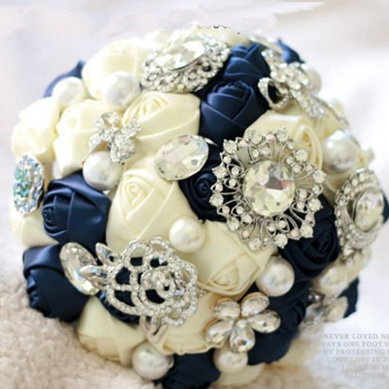 璎珞时尚*手作珠宝捧花*婚礼小物*新娘饰品*定制订作*七夕情人节精选-~宝蓝极致优雅NO.4 - 摆饰 - 其他材质 