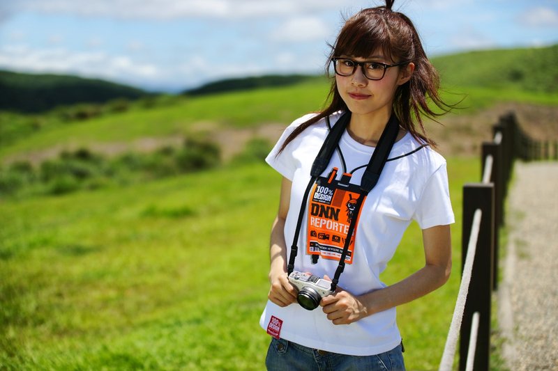 连接记者纯棉踢 - 女装 T 恤 - 棉．麻 白色