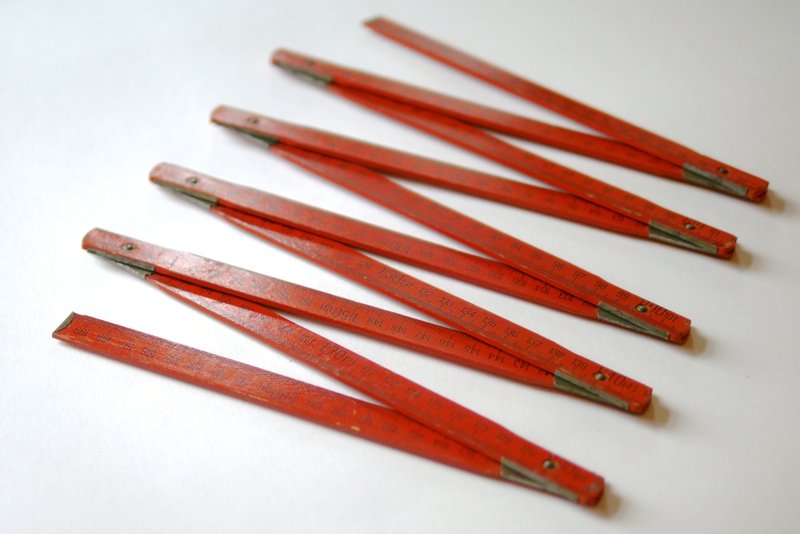 木制摺叠尺 - 德国 vintage (免运) - 摆饰 - 木头 红色