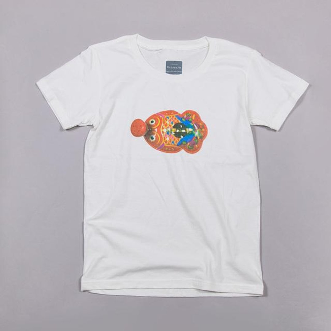 Unisex goldfish watering can design T-shirts Tcollector - 女装 T 恤 - 棉 白色
