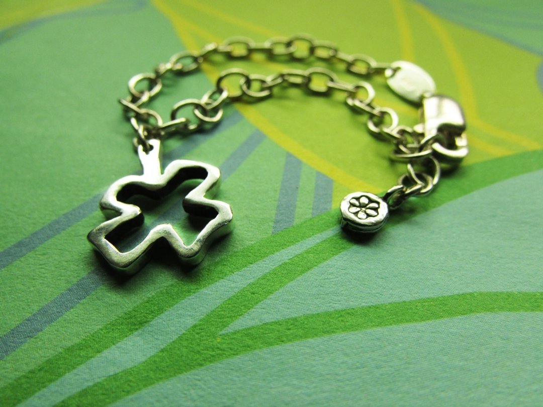 lucky charm bracelet_幸运草手链 | 设计师手工 伴娘礼 谢礼 - 手链/手环 - 银 银色