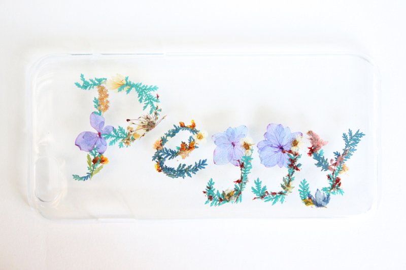 台湾包邮 专属订单－押花名字手机壳 - 手机壳/手机套 - 植物．花 多色