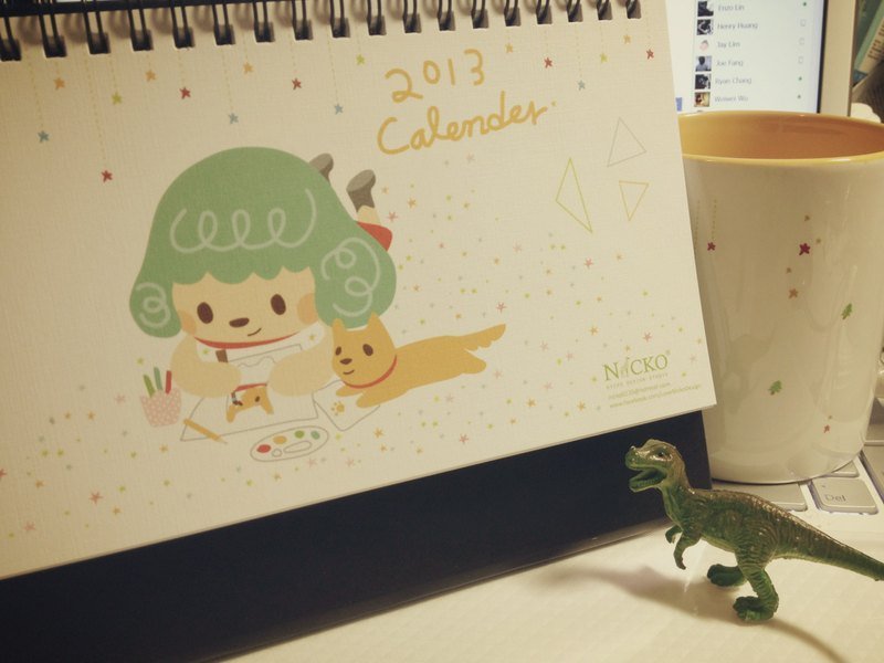 2013 插画桌历 - 笔记本/手帐 - 纸 咖啡色