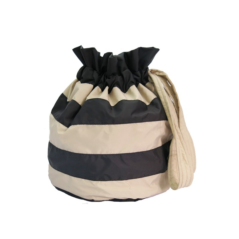 7 A.M. Rotondo束口6格包 (黑白斑马) - 围嘴/口水巾 - 防水材质 粉红色