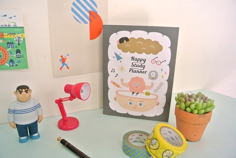 迪梦奇 Happy Study Planner 快乐学习日志 v.4 - 脑力激荡 - 笔记本/手帐 - 纸 灰色
