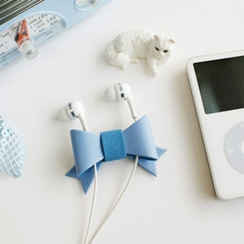 Jetoy,Choo choo甜蜜猫多用途卷线器_Blue (J1204608) - 卷线器/电线收纳 - 真皮 蓝色