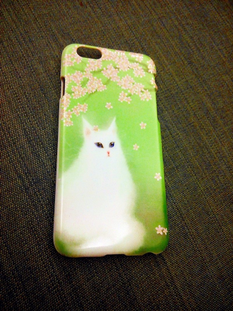 大卫画猫_樱花猫_限量手机壳  iPhone i5.i6s,i6splus /Android Samsung三星, HTC, Sony 设计师款 手机壳/保护套/ 猫咪 猫 手机壳 - 手机壳/手机套 - 塑料 橘色