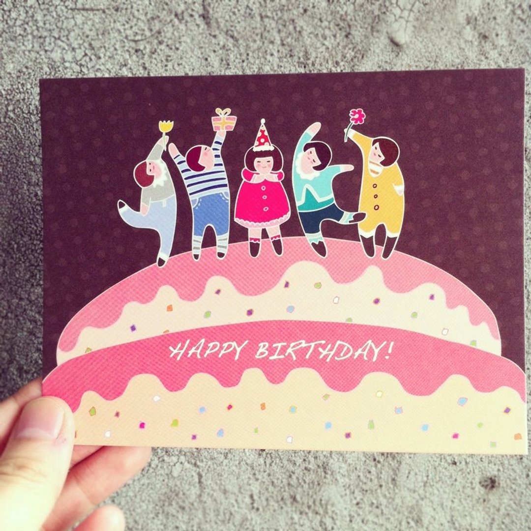 KerKerland-Happy Birthday-生日卡片 - 卡片/明信片 - 纸 多色