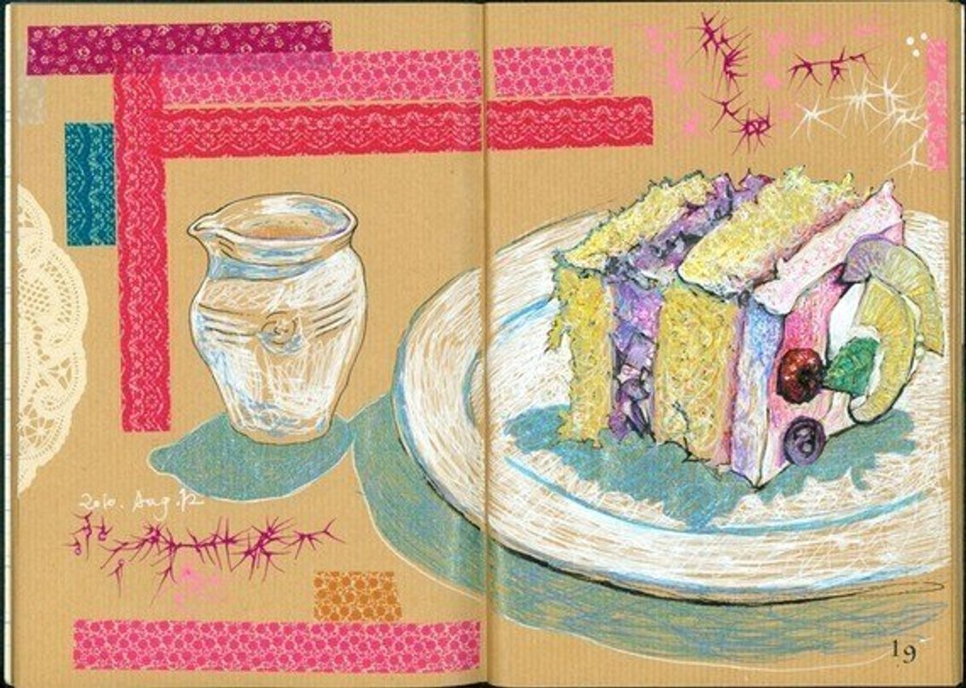Liuyingchieh 饮食记一 美食写生画册 纽约公共图书馆 版画特藏 - 刊物/书籍 - 纸 多色