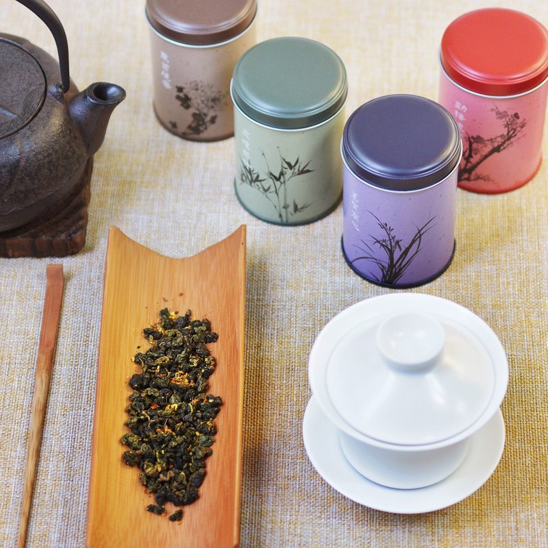 四种人气台湾茶精巧罐组 - 茶 - 其他金属 多色