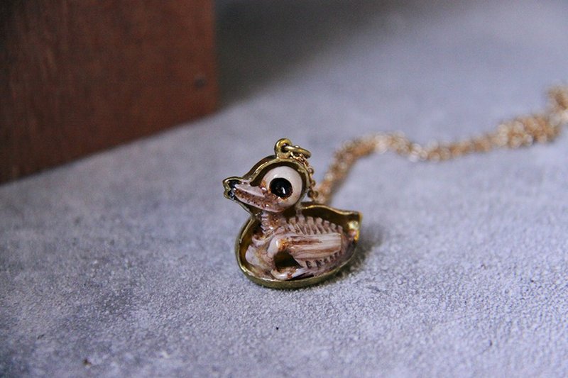 骷髅鸭项链 - 项链 - 其他金属 金色