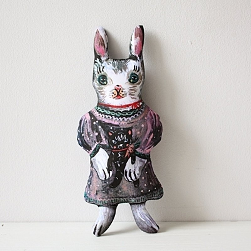 女孩寓所 :: Design Farm x Nathalie-Lete 娃娃 -兔子 - 玩偶/公仔 - 棉．麻 粉红色