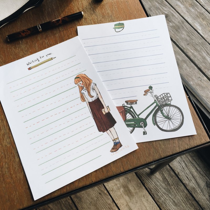 甜蜜生活 邮差等等我 信纸组 八张入 - 信封/信纸 - 纸 