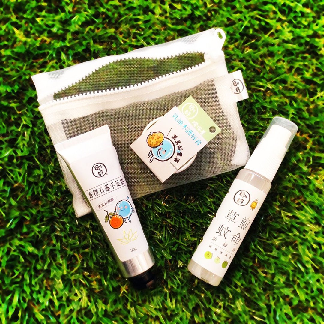 刚好 明星三件组(香橙) (护手霜,防蚊液,护唇膏) - 防蚊用品 - 其他材质 多色