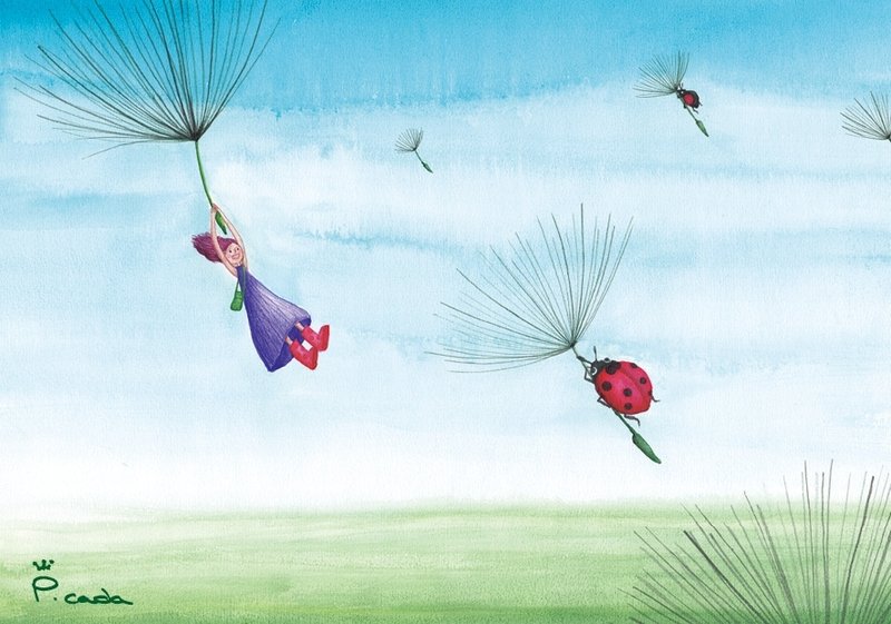 凯蜜去流浪 故事明信片 - 卡片/明信片 - 纸 多色