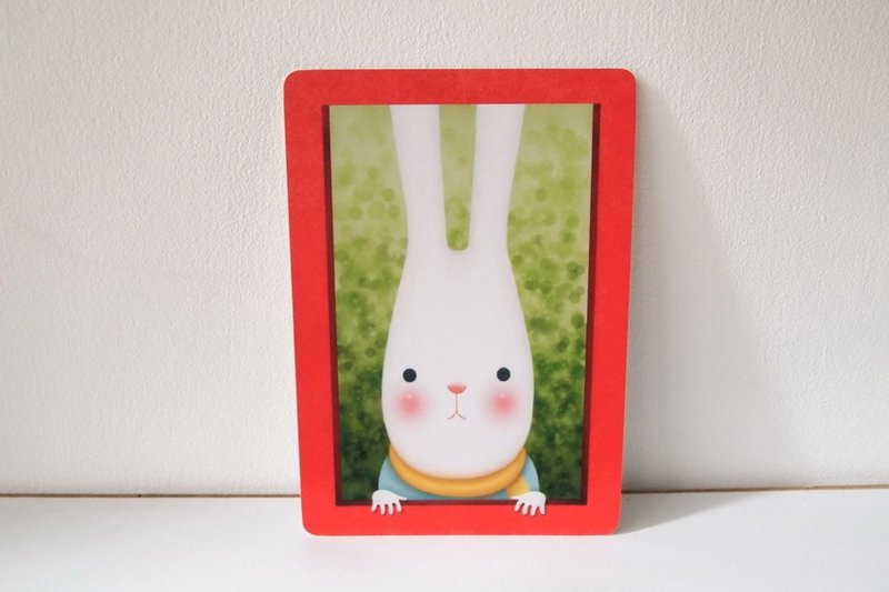 《凝视》明信片 - 卡片/明信片 - 纸 红色