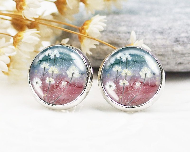 棉花 - 夹式耳环｜耳针耳环｜小脸修饰时尚配件｜情人节礼物 - 耳环/耳夹 - 其他金属 多色