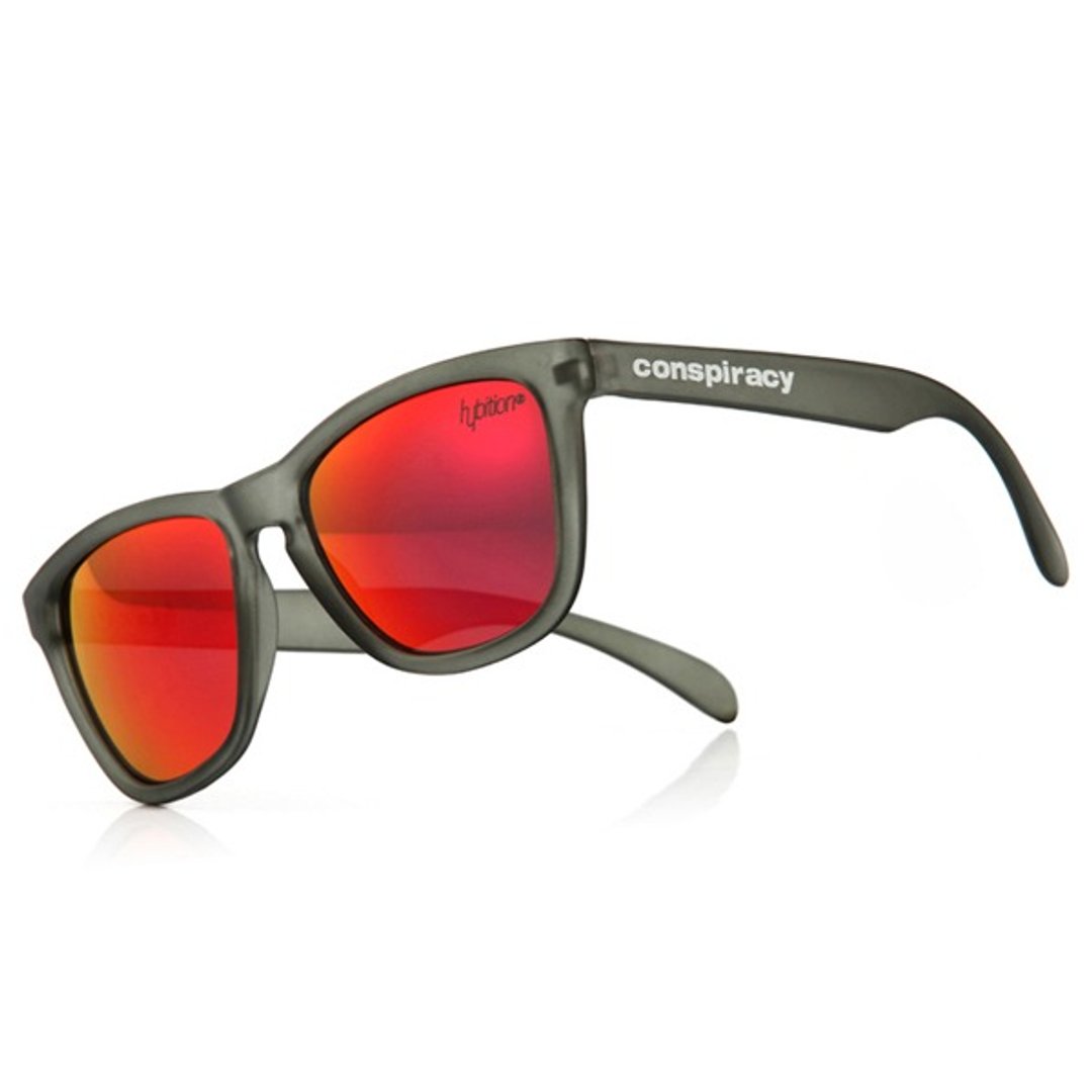韩国 Hybition 太阳眼镜 Unify Transparent Matt Grey/Red Revo Lens 灰/红 - 墨镜 - 其他材质 灰色