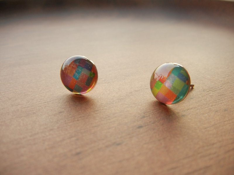 *coucoubird*田园耳环 - 耳环/耳夹 - 其他金属 橘色