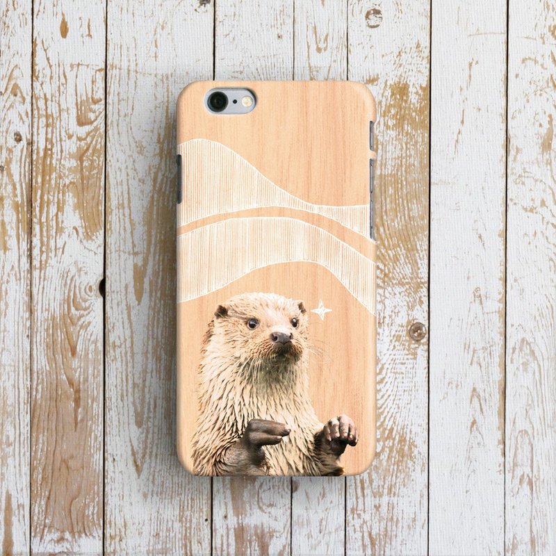 OneLittleForest - 原创手机保护壳- iPhone 7, iPhone 6 , iPhone SE- 卖萌水獭 - 手机壳/手机套 - 塑料 咖啡色