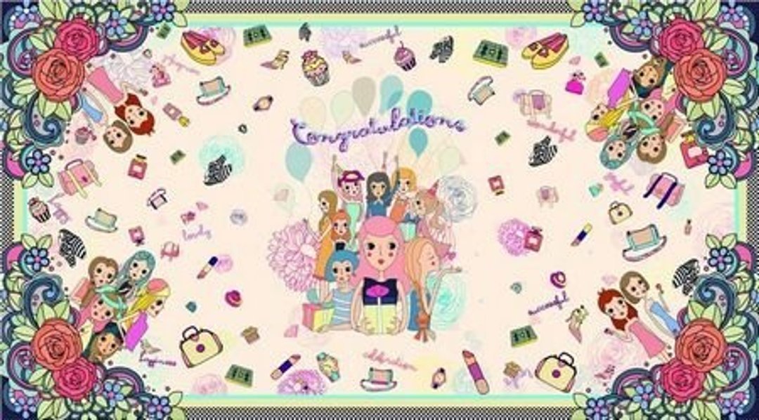 Asama设计师丝巾/俏皮女孩 Congratulations (粉红) - 丝巾 - 其他材质 粉红色