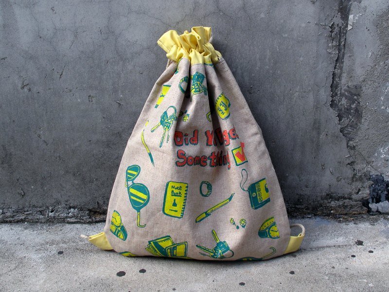 WenTi X 束口袋 后背包【Check包】 - 束口袋双肩包 - 其他材质 