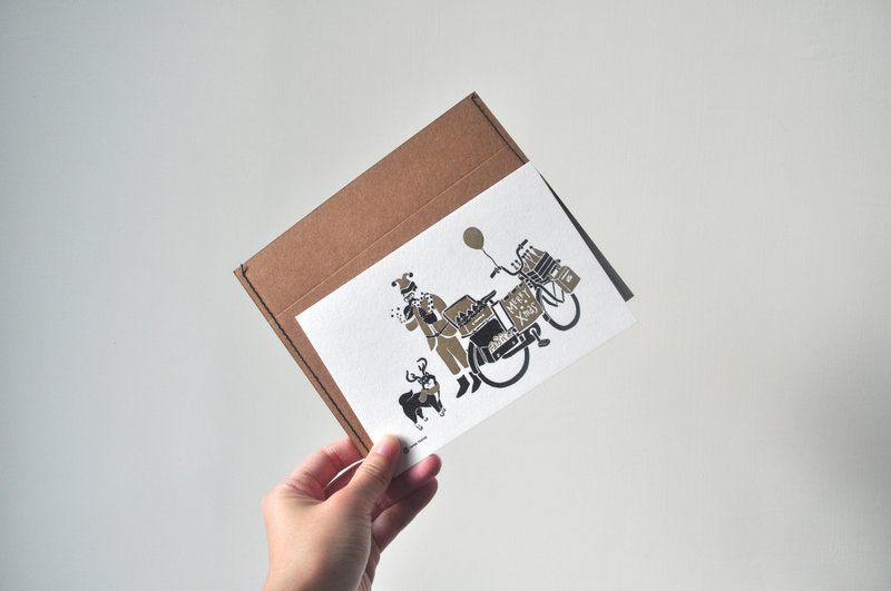 纸上行旅 耶诞卡 黑金款 - 卡片/明信片 - 其他材质 