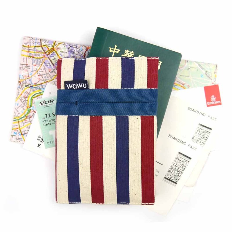 护照套 (条纹) 接单生产* - 护照夹/护照套 - 棉．麻 多色