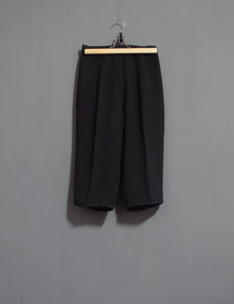 Wahr_深灰直筒裤 - 女装长裤 - 其他材质 灰色