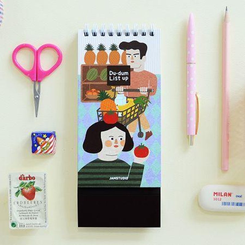 Dessin x Jamstudio-Du-dum心跳时刻待办事项笔记本-02 supermarket,JSD78322 - 笔记本/手帐 - 纸 多色