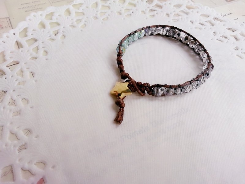 超闪亮捷克玻璃珠编织手绳 - 手链/手环 - 玻璃 