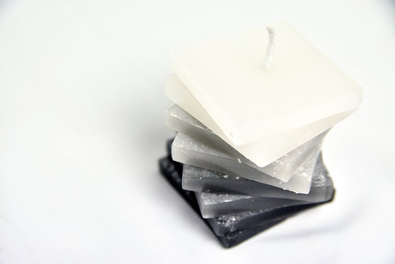 黑白旋转蜡烛＿公平贸易 - 蜡烛/烛台 - 蜡 黑色