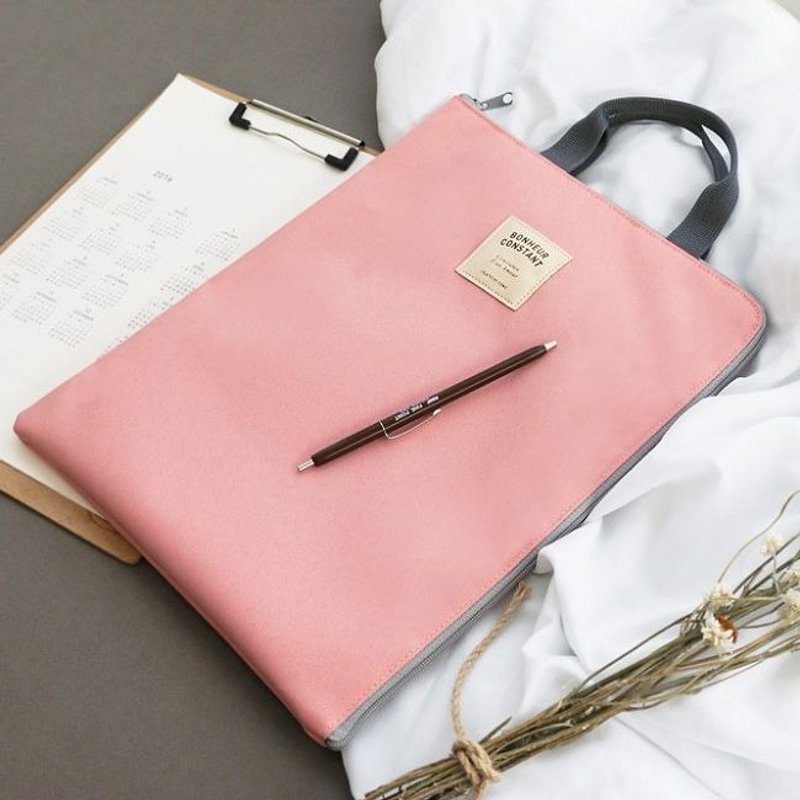 Dessin x Iconic-小确幸A4手提包V.2-甜蜜粉,ICO84594 - 手提包/手提袋 - 其他材质 粉红色