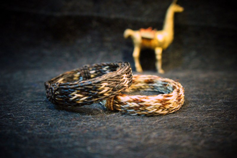 Vista[见闻]，南美洲，印地安，手工马毛编织手环 - 粗版 - 手链/手环 - 其他材质 咖啡色