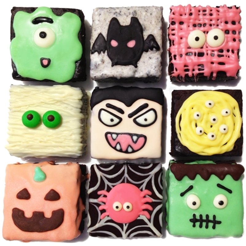 【黑熊先生巧克力布朗尼】怪物家族布朗尼礼盒 - 其他 - 新鲜食材 多色