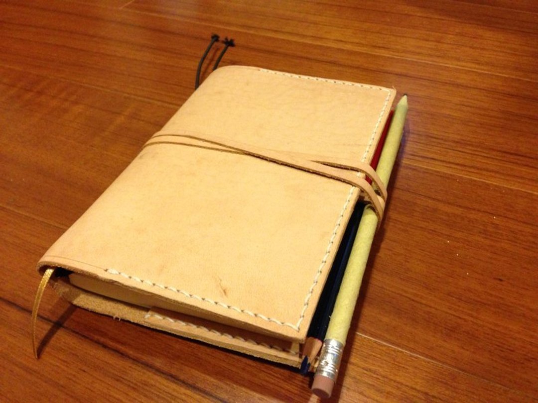 handmade 手工 真皮。‘捆绑式 笔记本’ - 笔记本/手帐 - 真皮 咖啡色