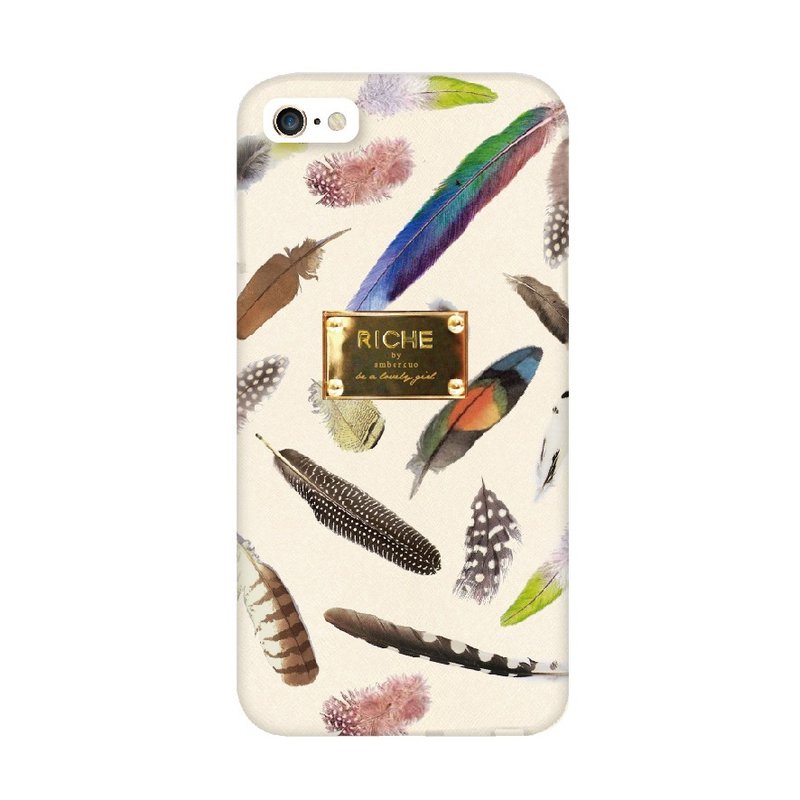 经典米色天使羽毛手机壳 - 手机壳/手机套 - 其他材质 白色