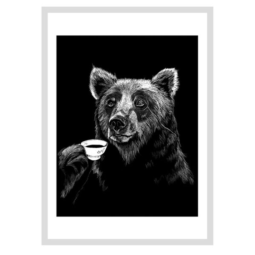 Mr Bear 设计海报 | Jimbobart - 海报/装饰画/版画 - 纸 黑色