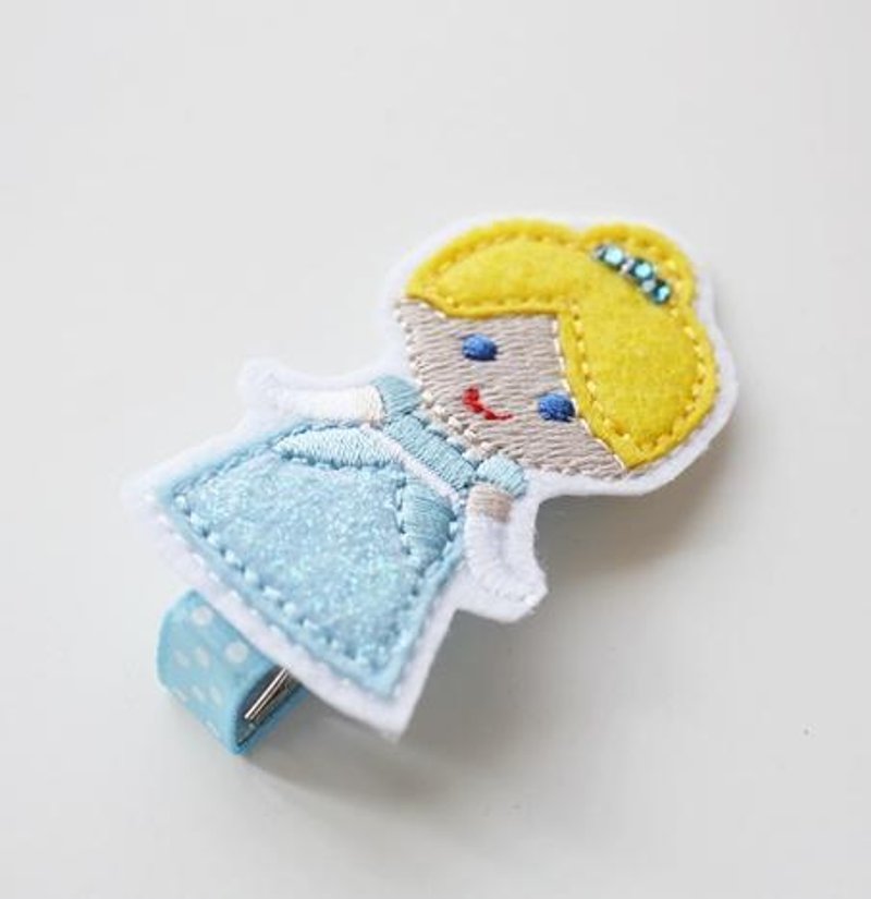 【小公主浏海夹】─Cinderella - 围嘴/口水巾 - 其他材质 蓝色