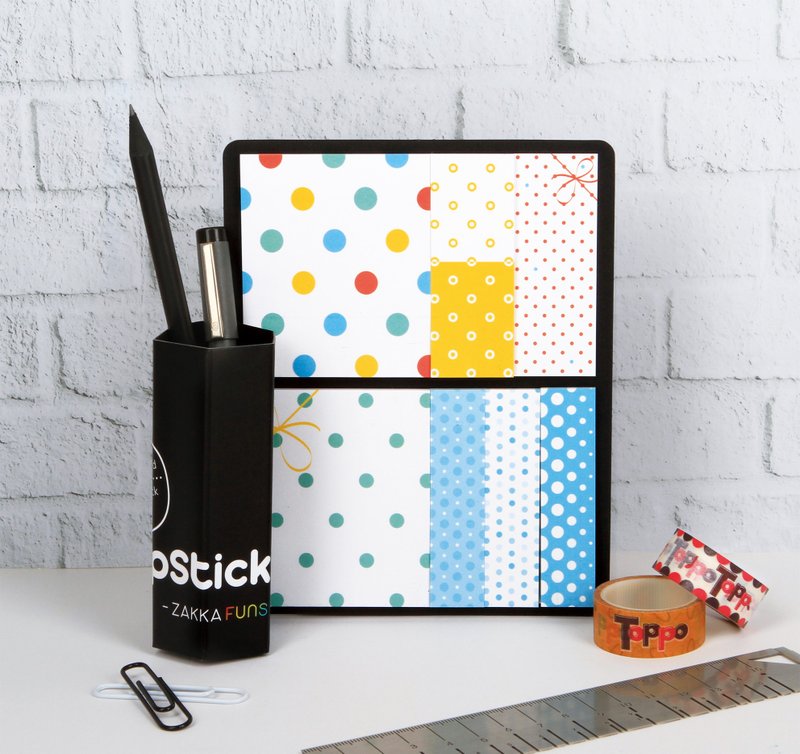 【oopsticking-zakka funs 日杂系便利贴】(蝴蝶结款) - 便条纸/标签贴 - 纸 多色