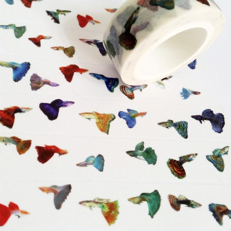 纸胶带 孔雀鱼 - 纸胶带 - 纸 