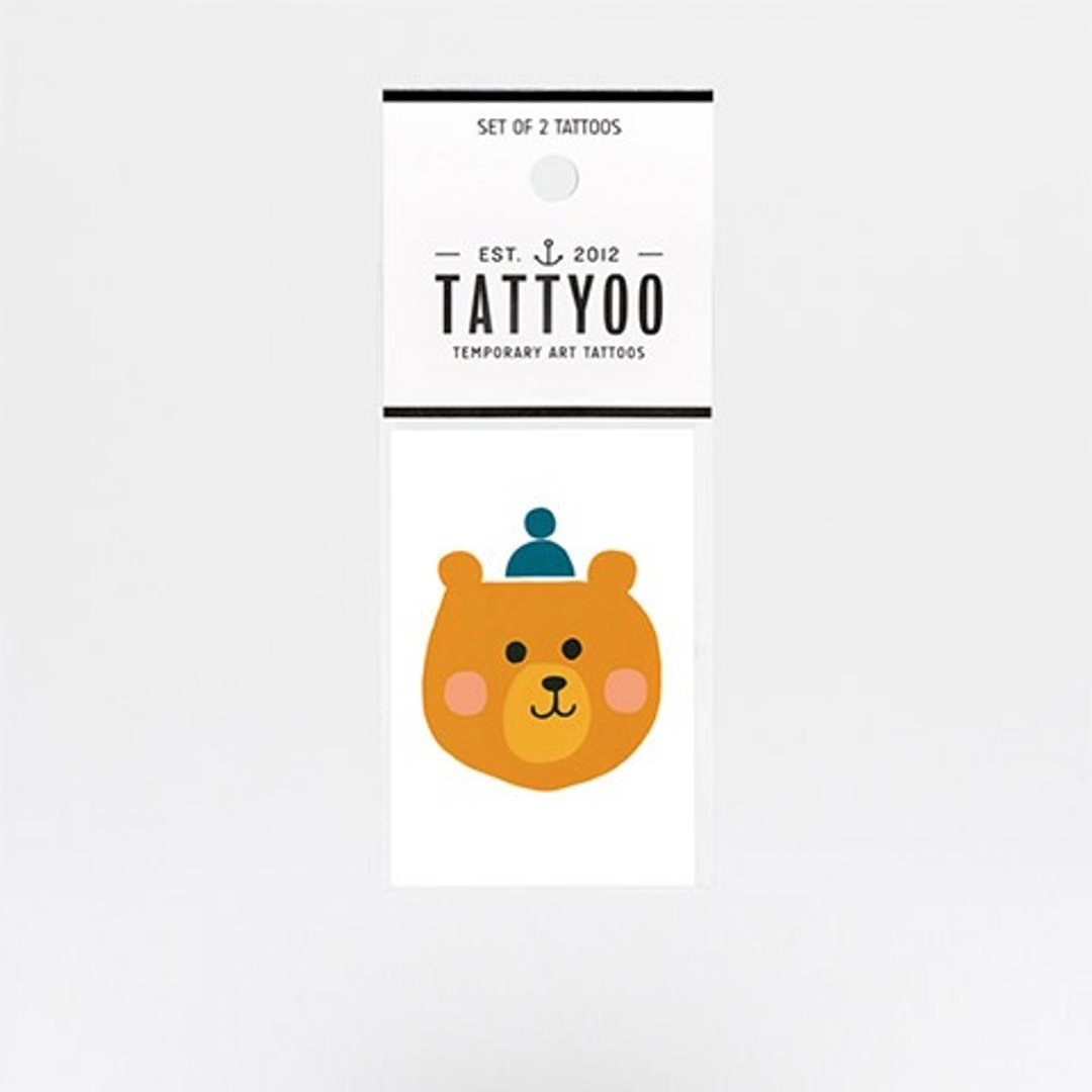 哈啰小熊 刺青纹身贴纸 | TATTYOO - 纹身贴 - 纸 多色
