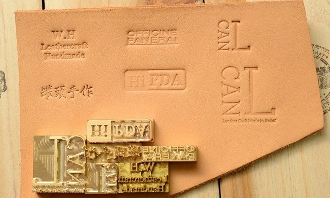 皮具客製 自定義logo印章 - 皮件 - 真皮 黄色