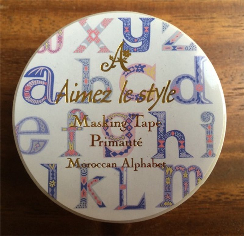 Aimez le style纸胶带-摩洛哥字母 (A04536) - 纸胶带 - 纸 多色