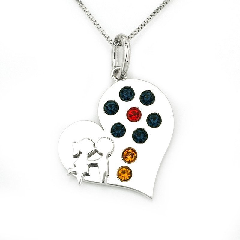 Dream Designs【香港设计】蝴蝶恋上花 项链 免运费 可客制化 皮绳项炼 DIY 生日礼物 925 纯银 - 项链 - 其他金属 