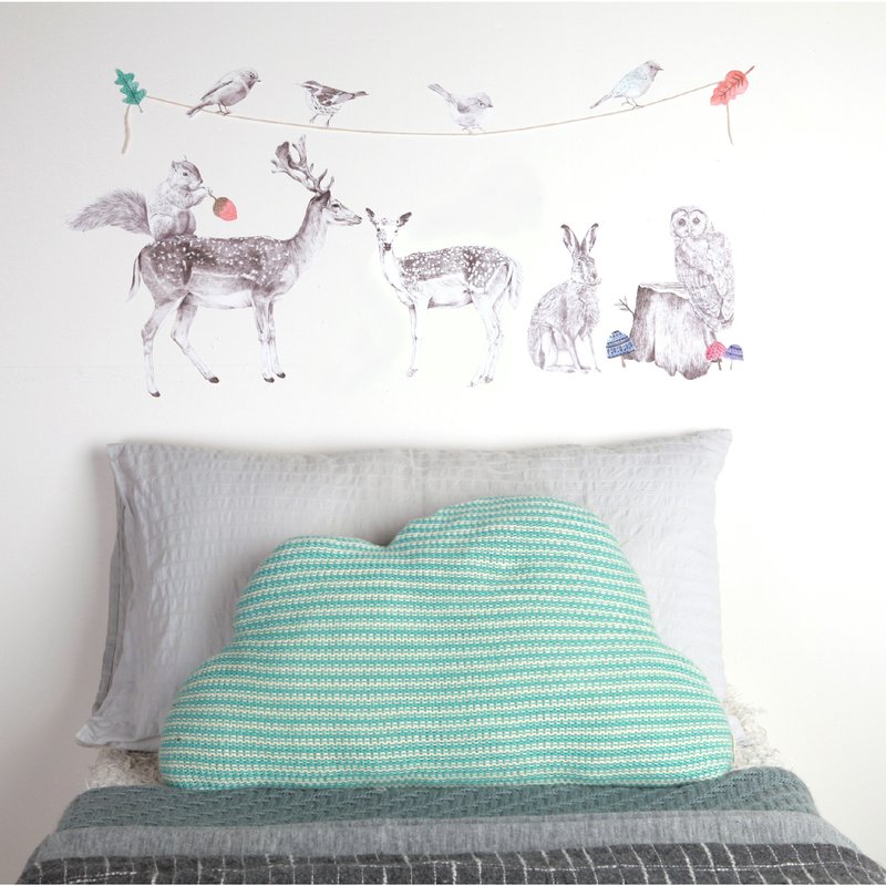 森林好朋友  <love mae 澳洲环保无毒专利壁贴 中> - 墙贴/壁贴 - 其他材质 多色