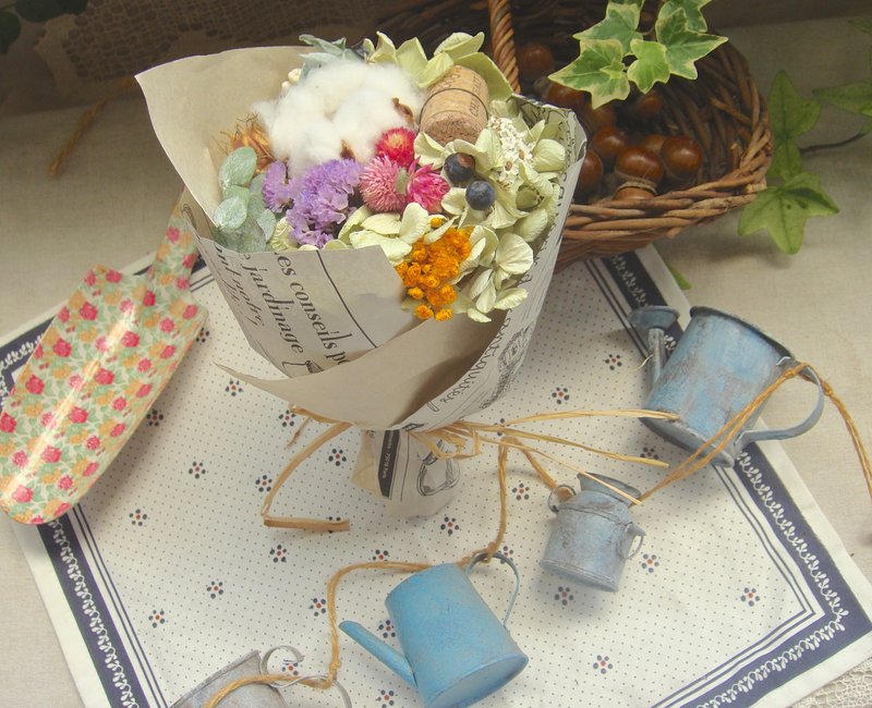 Masako  绿绣球棉花清新感  干燥花 生日礼物 - 植栽/盆栽 - 植物．花 绿色