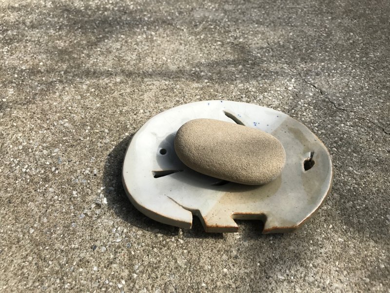 小灰象肥皂盘（订） - 肥皂/手工皂 - 陶 灰色