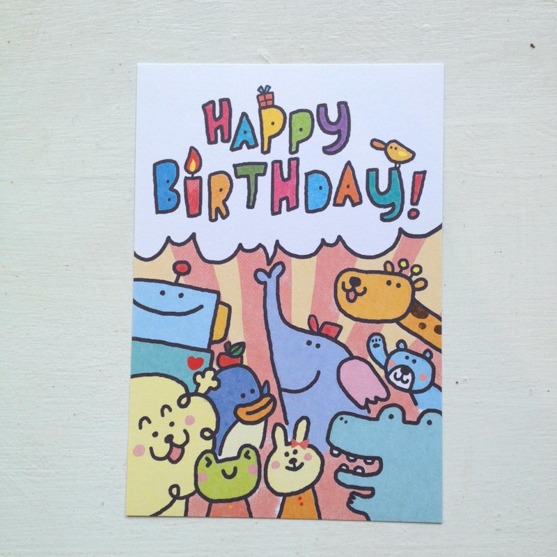 P714 居民系列明信片＿生日 - 卡片/明信片 - 纸 多色
